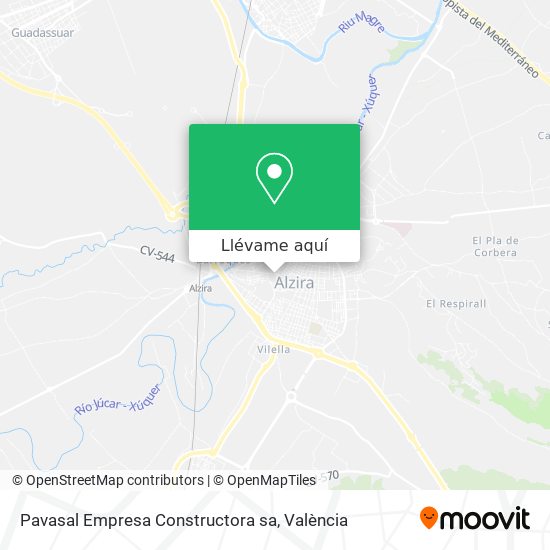 Mapa Pavasal Empresa Constructora sa