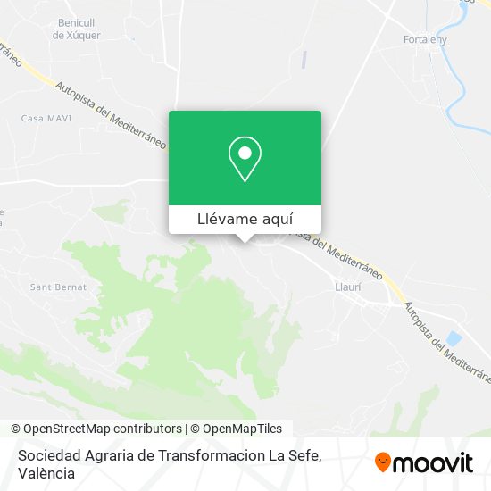 Mapa Sociedad Agraria de Transformacion La Sefe