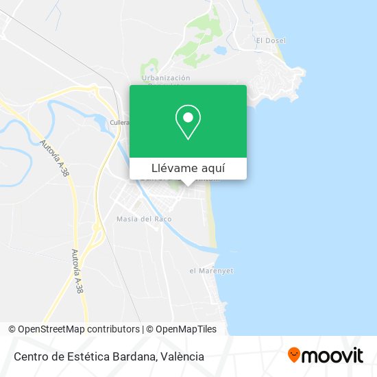 Mapa Centro de Estética Bardana