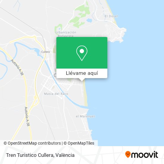 Mapa Tren Turistico Cullera