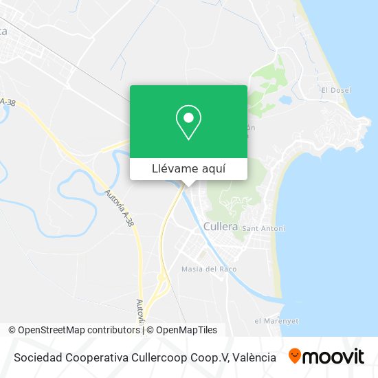 Mapa Sociedad Cooperativa Cullercoop Coop.V