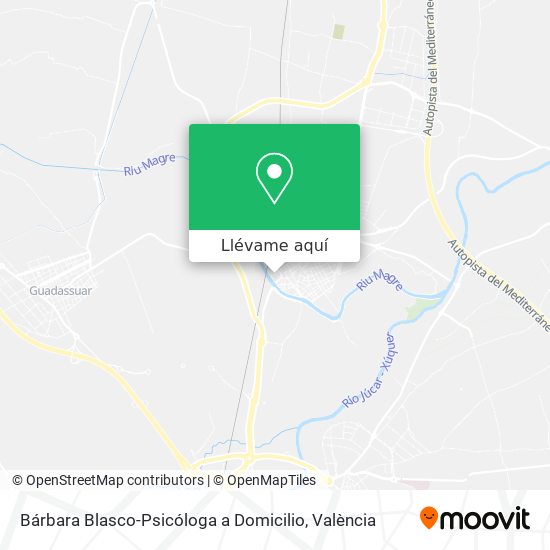 Mapa Bárbara Blasco-Psicóloga a Domicilio