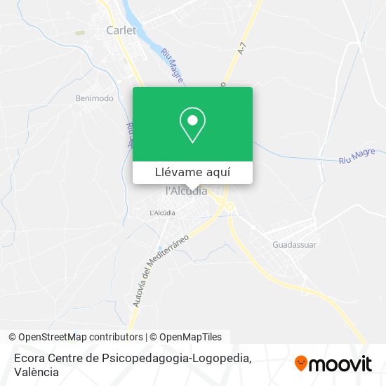 Mapa Ecora Centre de Psicopedagogia-Logopedia