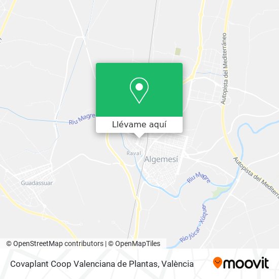 Mapa Covaplant Coop Valenciana de Plantas