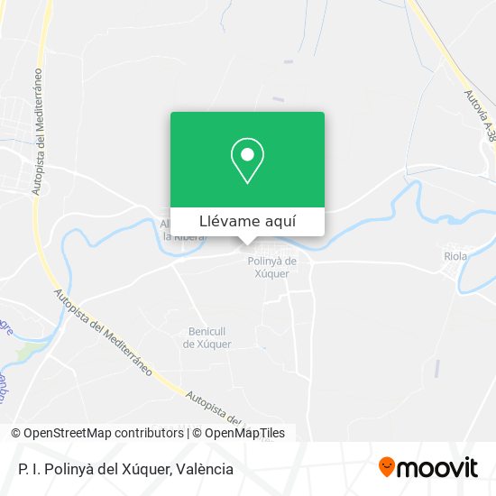 Mapa P. I. Polinyà del Xúquer