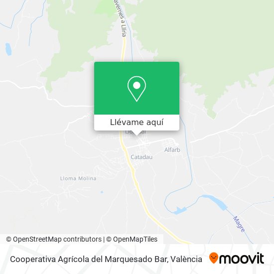 Mapa Cooperativa Agrícola del Marquesado Bar