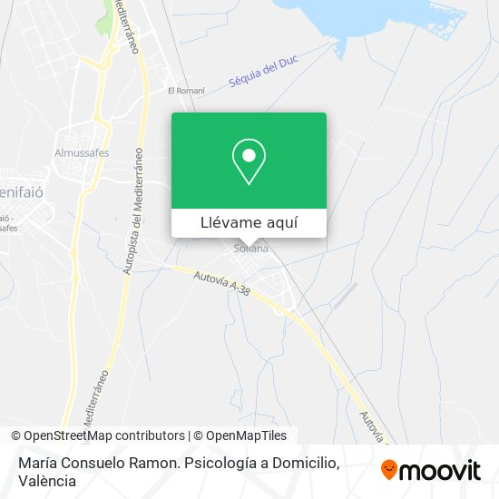 Mapa María Consuelo Ramon. Psicología a Domicilio