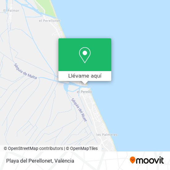 Mapa Playa del Perellonet