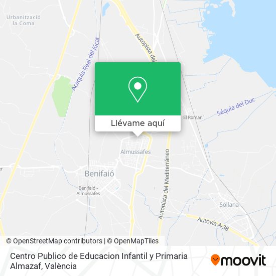 Mapa Centro Publico de Educacion Infantil y Primaria Almazaf