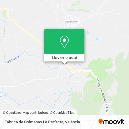 Mapa Fábrica de Colmenas La Perfecta