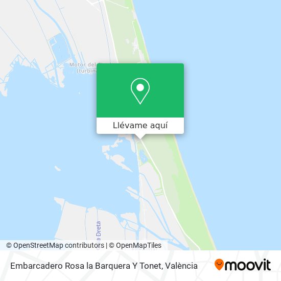 Mapa Embarcadero Rosa la Barquera Y Tonet