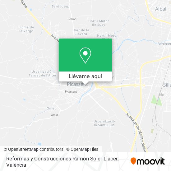 Mapa Reformas y Construcciones Ramon Soler Llàcer