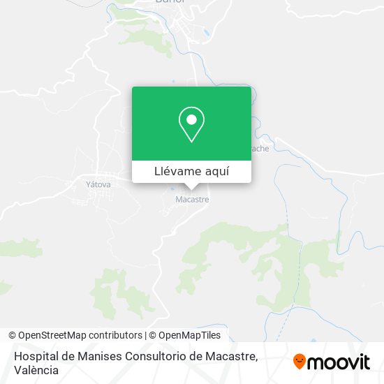 Mapa Hospital de Manises Consultorio de Macastre