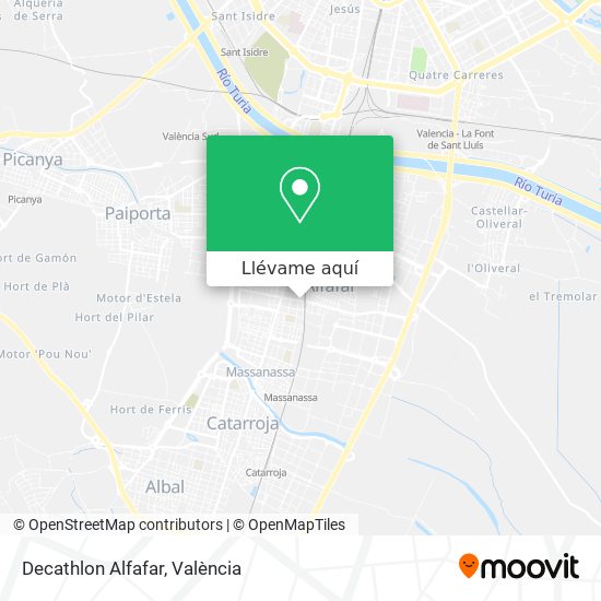 Mapa Decathlon Alfafar