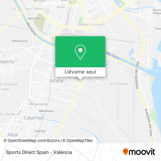 Mapa Sports Direct Spain -