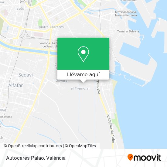 Mapa Autocares Palao