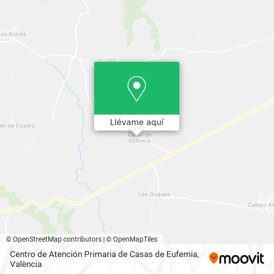 Mapa Centro de Atención Primaria de Casas de Eufemia
