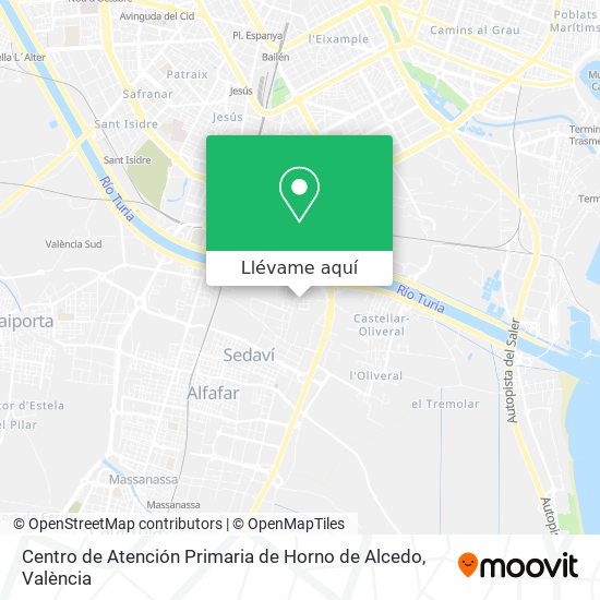 Mapa Centro de Atención Primaria de Horno de Alcedo