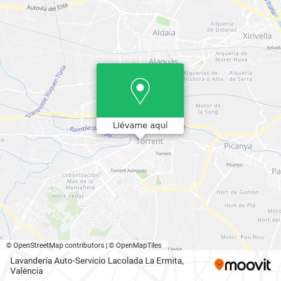 Mapa Lavandería Auto-Servicio Lacolada La Ermita