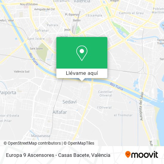 Mapa Europa 9 Ascensores - Casas Bacete