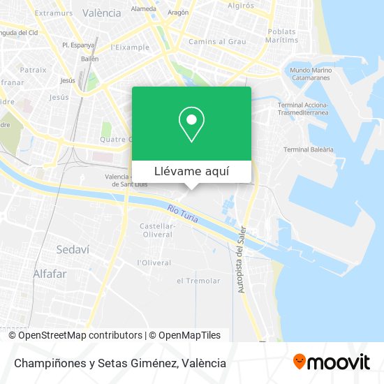 Mapa Champiñones y Setas Giménez