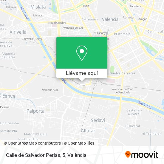 Mapa Calle de Salvador Perlas, 5