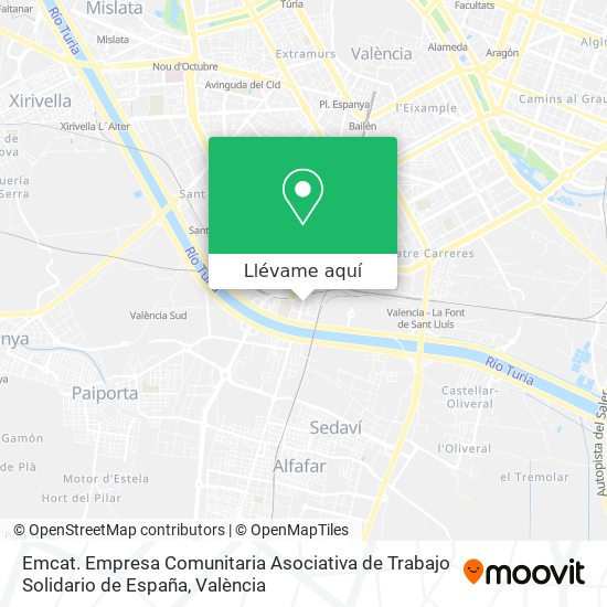 Mapa Emcat. Empresa Comunitaria Asociativa de Trabajo Solidario de España
