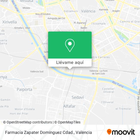 Mapa Farmacia Zapater Domínguez Cdad.
