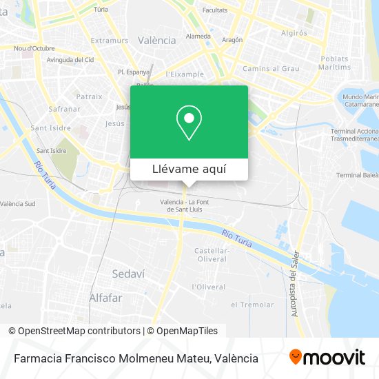 Mapa Farmacia Francisco Molmeneu Mateu