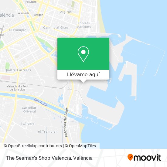 Mapa The Seaman's Shop Valencia