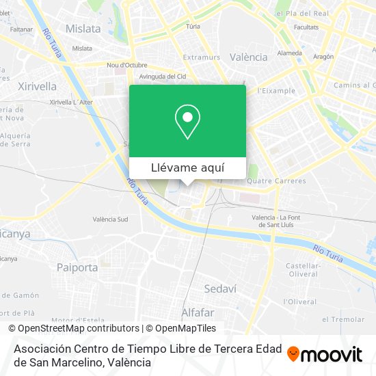 Mapa Asociación Centro de Tiempo Libre de Tercera Edad de San Marcelino