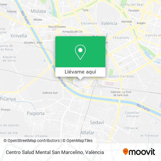 Mapa Centro Salud Mental San Marcelino
