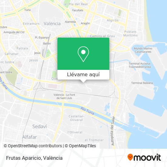 Mapa Frutas Aparicio