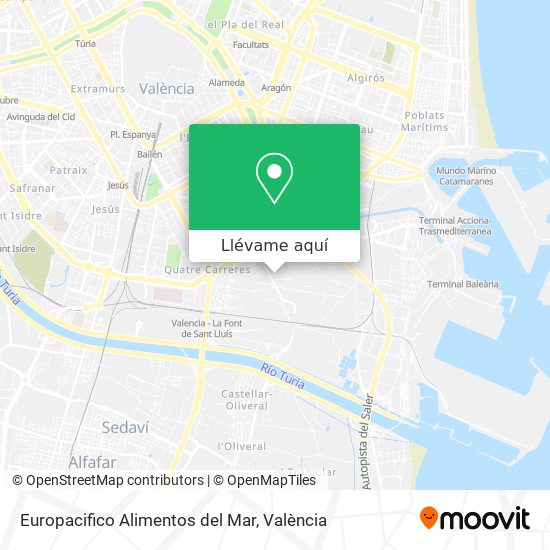Mapa Europacifico Alimentos del Mar