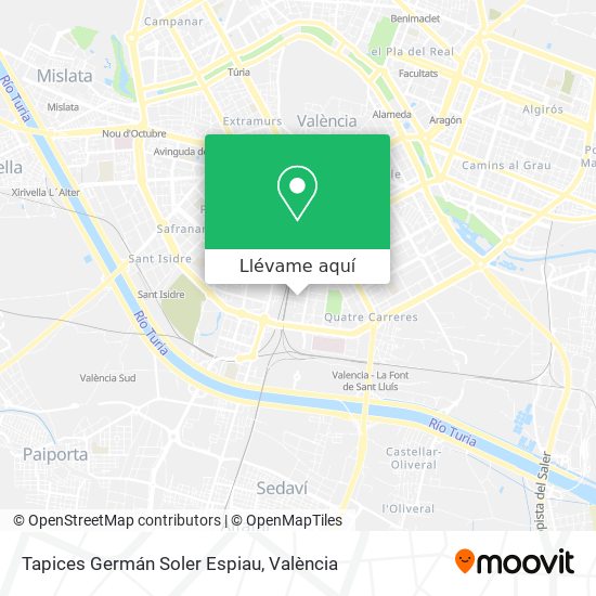 Mapa Tapices Germán Soler Espiau