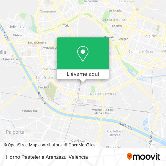 Mapa Horno Pasteleria Aranzazu