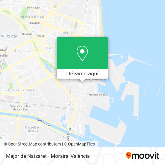 Mapa Major de Natzaret - Moraira