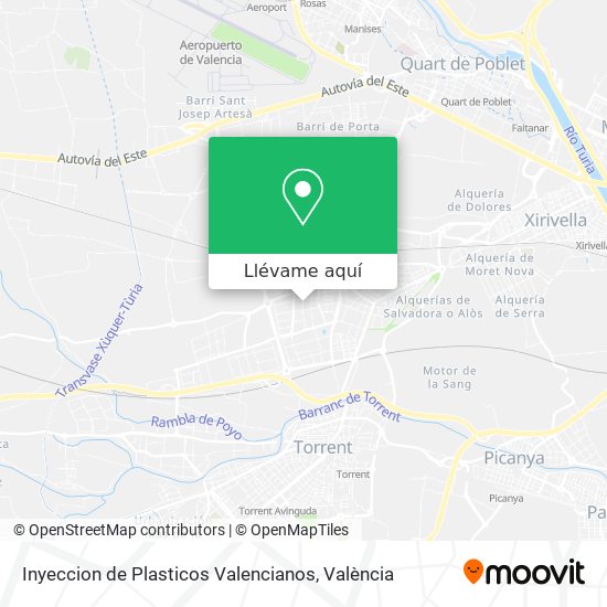Mapa Inyeccion de Plasticos Valencianos