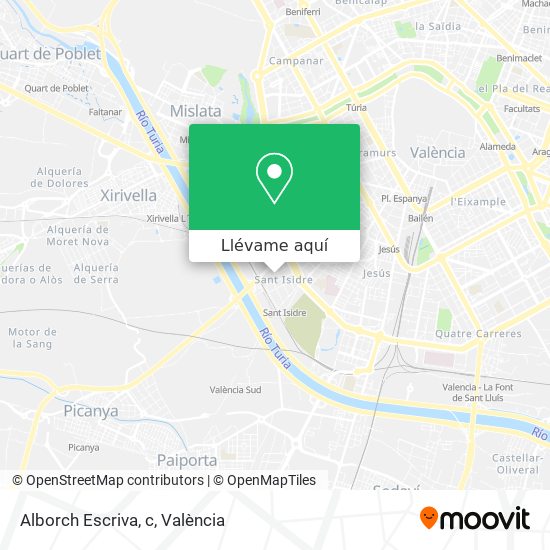 Mapa Alborch Escriva, c