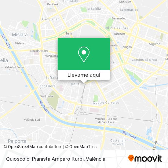 Mapa Quiosco c. Pianista Amparo Iturbi