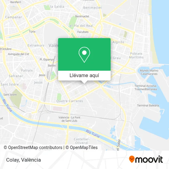 Mapa Colay
