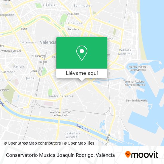 Mapa Conservatorio Musica Joaquín Rodrigo
