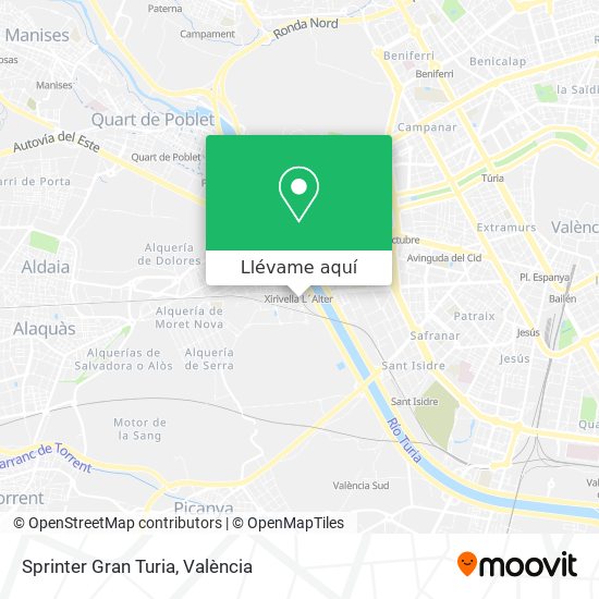 Mapa Sprinter Gran Turia