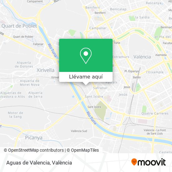 Mapa Aguas de Valencia