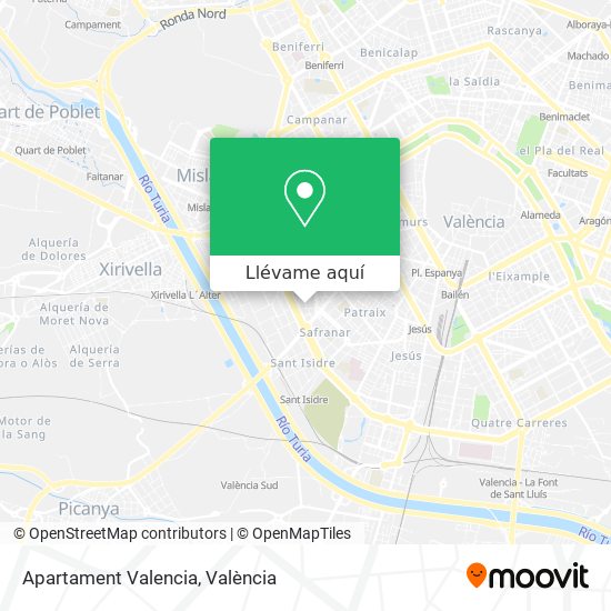 Mapa Apartament Valencia
