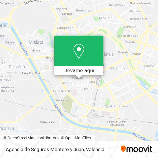 Mapa Agencia de Seguros Montero y Juan