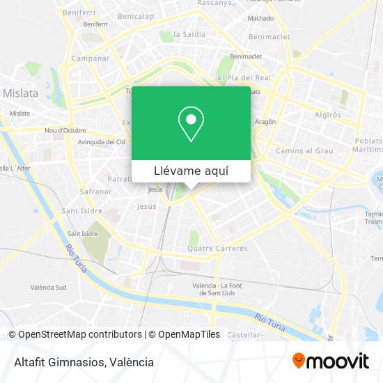 Mapa Altafit Gimnasios