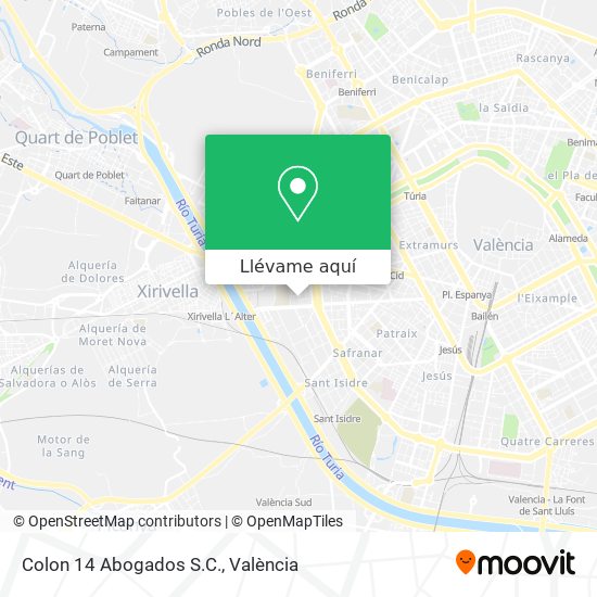 Mapa Colon 14 Abogados S.C.