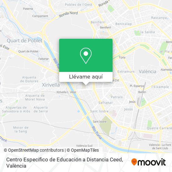Mapa Centro Específico de Educación a Distancia Ceed
