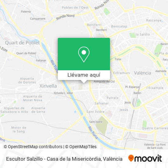 Mapa Escultor Salzillo - Casa de la Misericòrdia